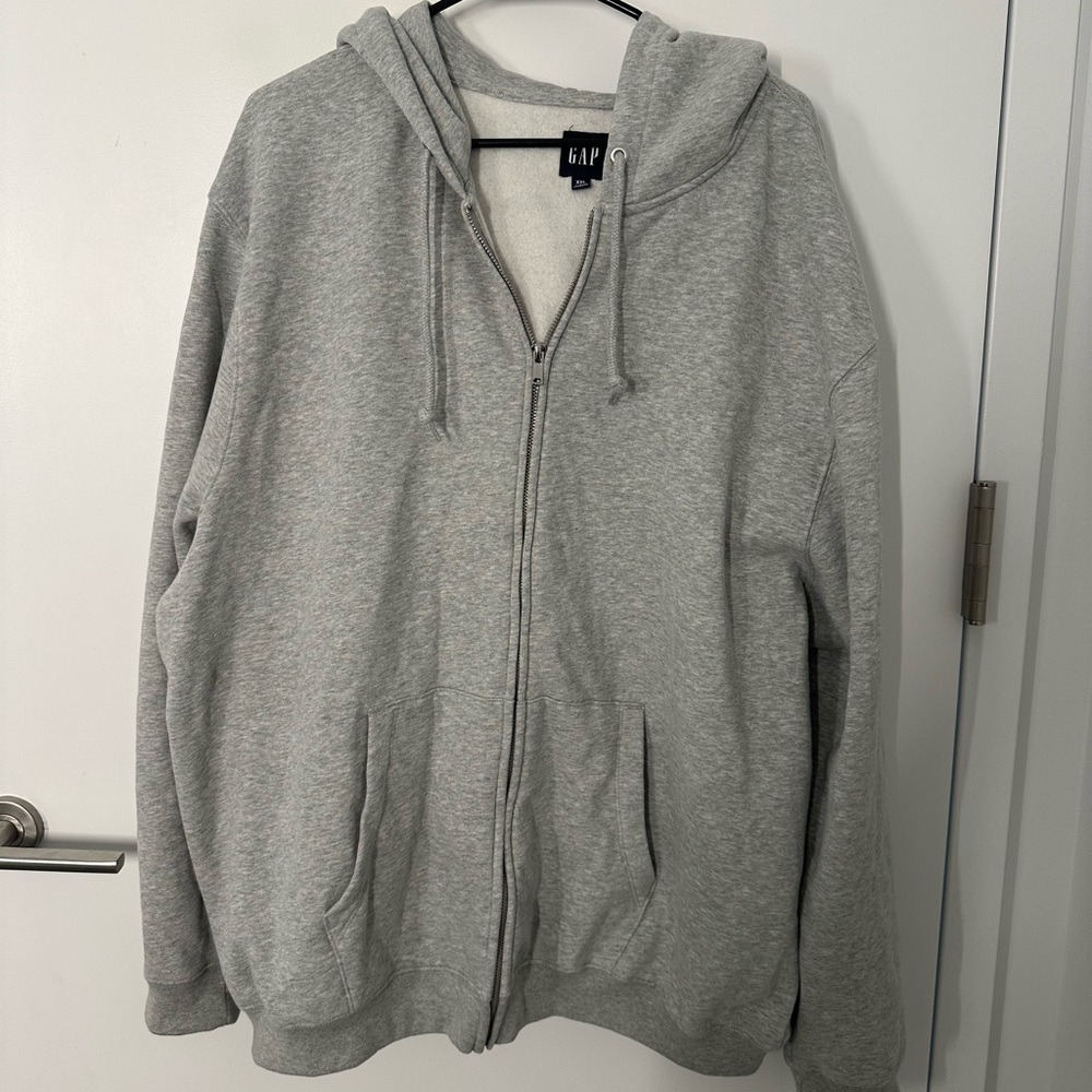 GAP Light Grey Zip-up Hoodie